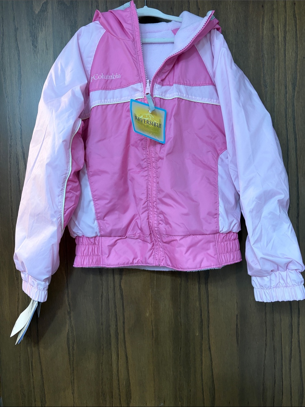 Columbia Kids Pink & Light Pink Reversible Jacket